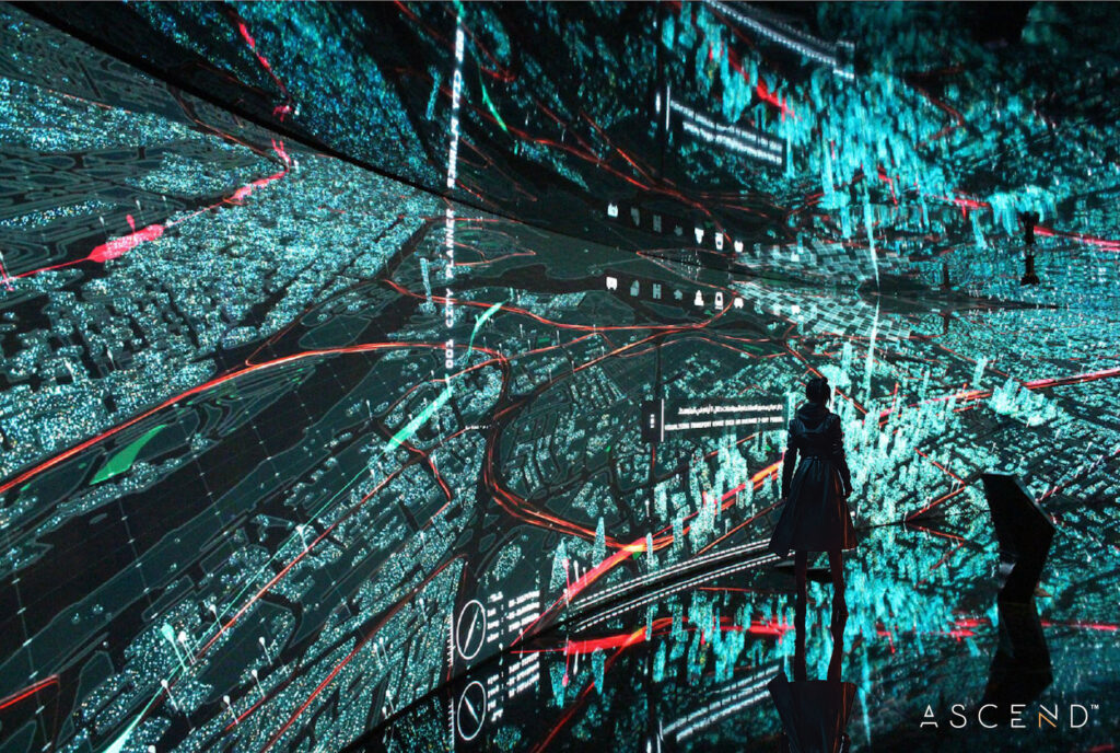 Kennedy Space Center 360-degree LED wall immersive exhibit