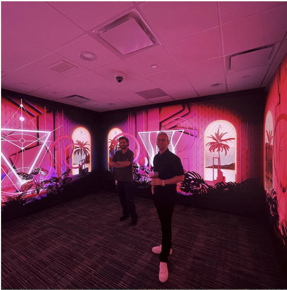 Burns & McDonnell immersive command room with curved LED video wall