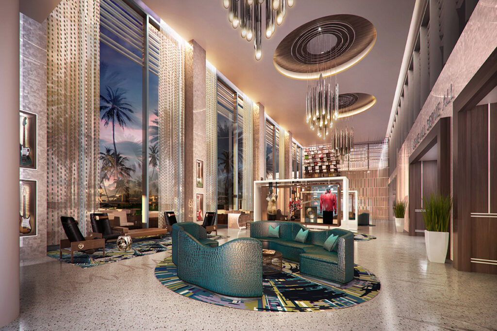 Hard Rock Hotel Daytona Beach lobby
