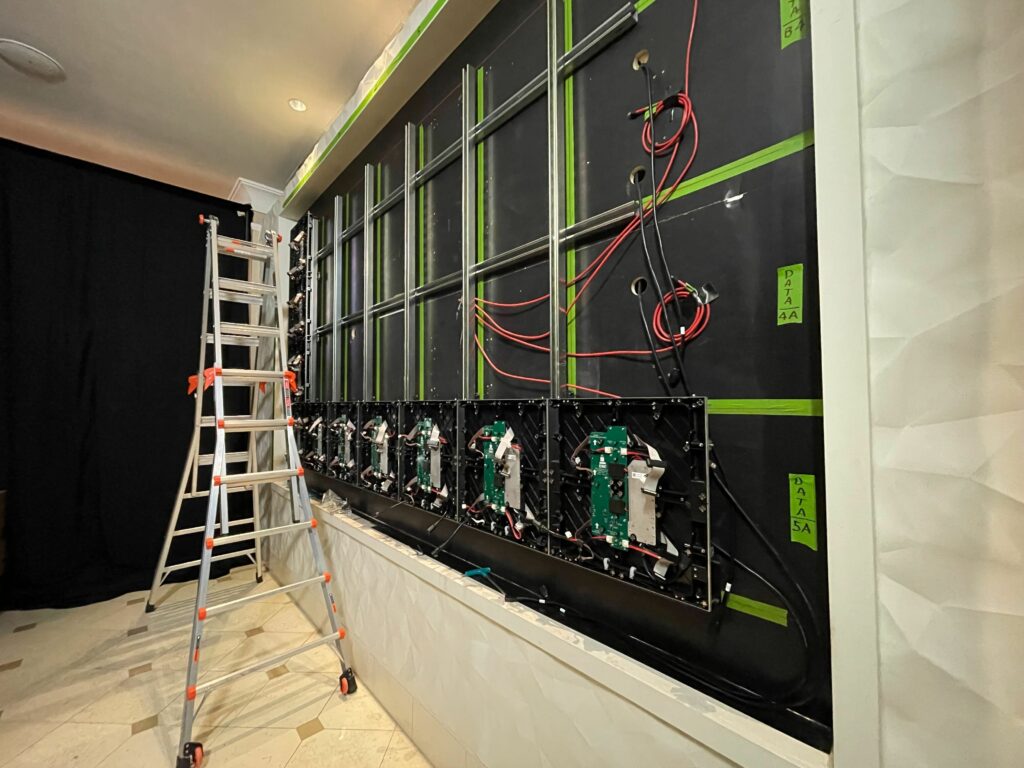 Behind the scenes โ LED panel installation