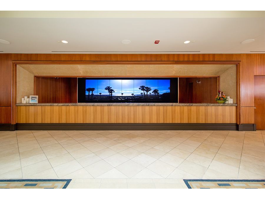Loews Santa Monica — lobby video wall