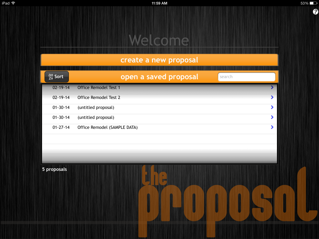 The Proposal App